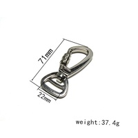 Mousqueton pivotant à vis en métal zinc 5kN pour laisse de chien, crochet à loquet haute résistance, style vintage de luxe pour sports de plein air