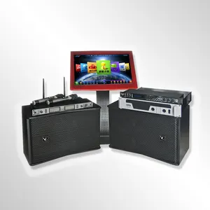 Mesin speaker panggung layar sentuh all-in-one karaoke rumah mesin menyanyi ruang pertemuan panggung karaoke jukebox