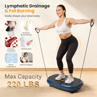 Plaque vibrante amincissante 200W Power Fit : Appareil de fitness amincissant et brûle-graisse ultra-mince à prix abordable