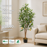 Arbre à mangues artificiel réaliste OEM ODM avec plantes fruitières artificielles pour la décoration intérieure et extérieure de bureaux, vérandas et cours – Vente en gros