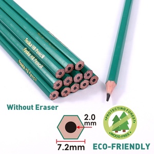 Chất Lượng Cao Bền Vững Vật Liệu 100% Sinh Thái Thân Thiện Với Trái Đất Không Độc Hại Gỗ Miễn Phí Hb Nhựa Bút Chì Cho Phác Thảo Phác Thảo - Product Image 3