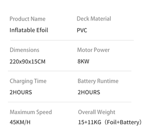 Planche de surf Havospark E-Foil Hydrofoil Planche à eau offshore <span class=keywords><strong>gonflable</strong></span> électrique avec <span class=keywords><strong>moteur</strong></span> à batterie <span class=keywords><strong>pour</strong></span> le surf et le paddleboard - Product Image 4
