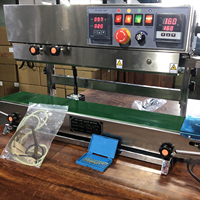 Machine de scellage automatique électrique verticale et horizontale pour boissons et produits chimiques, scelleuse à bande continue avec imprimante à encre solide