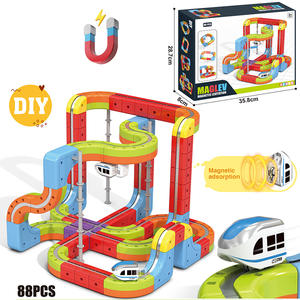 MILI Juego de 141 Piezas de Bloques de Construcción Magnéticos para Coches, Juguete Educativo Montessori, Tren Eléctrico de Levitación, Juguete de Ensamblaje DIY - Product Image 4