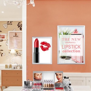 Venta caliente de venta frontal abierta de fabricante de alta calidad al por mayor acepta marco a presión de aluminio de tamaño personalizado A0/A1/A2/A3/A4 - Product Image 2