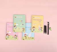 Cahier d'écriture réutilisable à spirale B5, cahier d'exercices de calligraphie magique 3D pour enfants