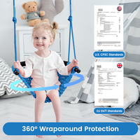 Ropecube Premium : Système de sécurité pour balançoire bébé en tricot doux avec mousquetons à installation rapide – Idéal pour aires de jeux, garderies et usage domestique