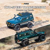 FMS 1/10 FCX10 Land Cruiser 80 Brushless RC Crawler LC80 OVR Edition 2 vitesses 4 roues motrices Pneus TOYO Lumières KC Voiture RTR