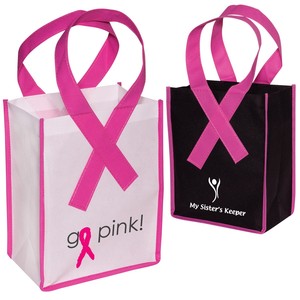 Sac d'épicerie Non tissé, anti-<span class=keywords><strong>Cancer</strong></span>, nouvelle collection, en rose, professionnelle - Product Image 3