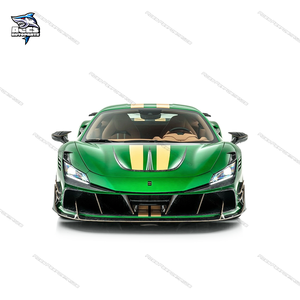 Kit de Carrocería Estilo M en Fibra de Carbono Seca para <span class=keywords><strong>F8</strong></span> 2019-2020 Tributo Spider, Parachoques Delantero/Trasero, Faldones Laterales, Escape, Color Negro Carbono - Product Image 2