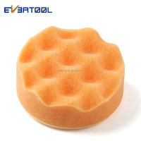 EVERTOOL Applicateur de cire pour voiture de 3 pouces, éponge en mousse ronde ultra douce, outil de nettoyage