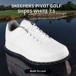 Chaussures <span class=keywords><strong>de</strong></span> <span class=keywords><strong>golf</strong></span> <span class=keywords><strong>Skechers</strong></span> Pivot pour femme, blanc/gris, tige en microfibre PU, semelle extérieure en TPU, toutes saisons, taille 6 US - Product Image 2