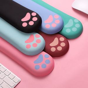 แป้นพิมพ์เมมโมรีโฟมรูปอุ้งเท้าแมวพร้อมที่รองข้อมือ38-46ซม. แผ่นรองคอมพิวเตอร์ - Product Image 6