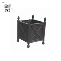 BLVE Grande Jardinière Pot de Fleurs Métal d'Art Moderne Décoratif Extérieur Intérieur Fournisseur Urne en Fonte Antique pour Jardin