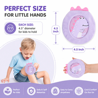 Compresse froide en gel OEM pour enfants, avec housse en tissu doux, pour le soulagement des maux de dents, des blessures et des gonflements, premiers secours