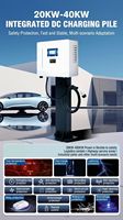 Chargeur EV DC mural/sur pied à connecteur unique OEM ODM, chargeur CCS2 DC, station de recharge EV sur socle IP55, vente en gros