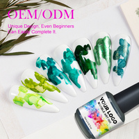 Gel de peinture à ongles en marbre, gel de beauté DIY de haute qualité, échantillon gratuit, gel de vernis à ongles en fleurs, gel UV