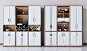 ตู้ไซด์บอร์ดไม้เนื้อแข็งกันฝุ่นสำหรับห้องนั่งเล่นและห้องอาหาร ทำความสะอาดง่าย - Product Image 6