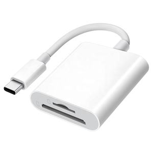 Lector de Tarjetas de <span class=keywords><strong>Memoria</strong></span> USB C MicroSD SD TF 2 en 1 Premium, Plug and Play, <span class=keywords><strong>para</strong></span> iPhone 15/16/17/iPad/Macbook/Cámara - Product Image 1