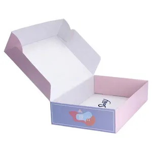 Printed recycled cardboard mailer box packaging shipping custom make up packaging boxes