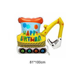 Globos de papel de aluminio para coche de dibujos animados, avión, helado, forma de coche, globo de película de aluminio, decoración de fiesta de cumpleaños, globo de coche - Product Image 5