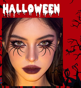 Tatouages temporaires de taches de rousseur chauve-souris noires pour Halloween, autocollants faciaux amovibles, imperméables et faciles à appliquer pour fêtes et jeux de rôle - Product Image 3