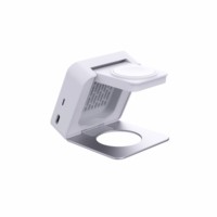 Support de chargeur sans fil magnétique en alliage de zinc MC37 2 en 1, station de charge double pour iPhone, pour montre connectée