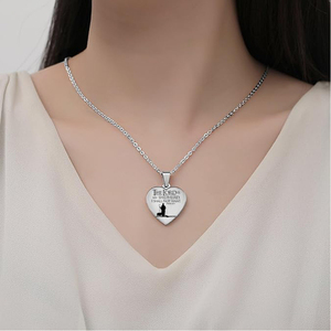 Collier Cœur en Acier Inoxydable pour Enfants, Bijou Funéraire pour Cendres Humaines, Urne Commémorative - Le Seigneur est mon berger... - Product Image 6