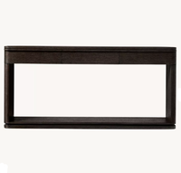 Table de hall contemporaine de luxe avec tiroirs, table de couloir moderne minimaliste en bois massif, table de hall en chêne, mobilier d'hôtel