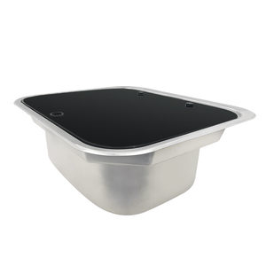 Stainless Steel Rectangular Hand Wash Basin with Warm Water <strong>Faucet</strong> for Caravan <strong>RV</strong> Motorhome Kitchen <strong>RV</strong> Parts &amp; Accessories - Product Image 3