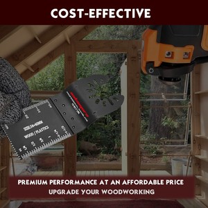 Universal NAKAMURA High Frequency Welded <strong>Oscillating</strong> <strong>Blade</strong> Woodworking Multi Tool Kit 1 Year Warranty Wood Plastics Metal 40mm - Product Image 4