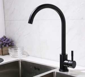 Fournir contemporain montage mat <span class=keywords><strong>noir</strong></span> robinet <span class=keywords><strong>de</strong></span> <span class=keywords><strong>cuisine</strong></span> en acier inoxydable 304 <span class=keywords><strong>cuisine</strong></span> évier robinet <span class=keywords><strong>mitigeur</strong></span> - Product Image 2