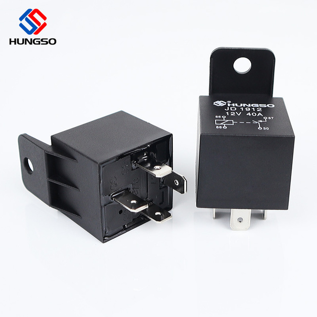 Normal Open Normal Close Sealed Miniature Waterproof Automotive Power Relay JD1914 12v 40a 4 PIN 5 PIN with Resistor