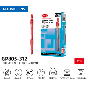 Penna Gel BEIFA GP805 con Punta Fine da 0,5mm, Retrattile, 3 Colori di Inchiostro, Personalizzabile, Asciugatura Rapida, Scrittura Fluida, con Logo Personalizzato - Product Image 6