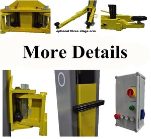 Harga pabrik murah kualitas tinggi pengiriman cepat silinder hidrolik ganda 9000 lb peralatan garasi mobil Lift dua tiang angkat - Product Image 3