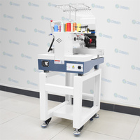 Nouvelle machine à broder automatique commerciale à monogramme, à tête unique, à 6, 12 ou 15 aiguilles, pour papier peint et vêtements, avec système de cerceau