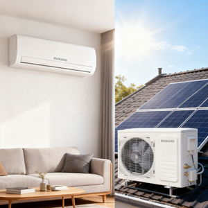 เครื่องปรับอากาศไฮบริดพลังงานแสงอาทิตย์จากจีน 12000BTU ระบบแยกส่วนแบบติดตั้งบนหลังคา ใช้ไฟฟ้า ทำความเย็นและความร้อน ประสิทธิภาพสูง สำหรับใช้ในครัวเรือน 120 - Product Image 3