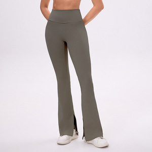 Pantalones de Yoga Casuales de Cintura Alta con Efecto Levanta Glúteos, Ajustados, Deportivos, de Pierna Ancha, Elásticos, Largos, para Mujer - Product Image 3