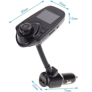 Pemantik rokok mobil 12 24v, pengisi daya ponsel 5v 2,1 A dengan adaptor pemutar mp3 pemancar <span class=keywords><strong>fm</strong></span> bt5.0 - Product Image 2