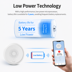 Détecteur de fumée intelligent ZigBee Tuya, alarme incendie sans fil, capteur d'alarme de fumée, système de sécurité, dispositif de sécurité pour maison intelligente, OEM - Product Image 4