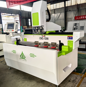 เครื่องกัดโลหะซีเอ็นซีแบบเจาะรูบานพับสำหรับทำหน้าต่างและประตูพีวีซี โปรไฟล์อะลูมิเนียมอุตสาหกรรมแบบแกนคู่ ขนาด 1200 มม. - Product Image 5