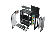Table de panneau latéral en verre trempé maison, boîtier de Pc Rgb Atx Table de jeu d'ordinateur
