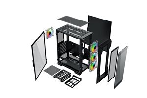 Panel lateral de vidrio templado para juegos de ordenador, <span class=keywords><strong>caja</strong></span> de <span class=keywords><strong>Pc</strong></span> Rgb Atx, hecho en casa - Product Image 5