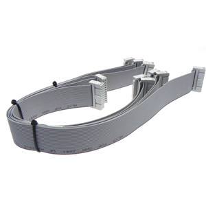 OEM ODM 20ピン メス-オス メス-メス コネクタ グレー IDCケーブル 電気自動車用 - Product Image 1