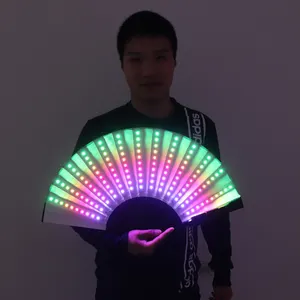 LED Dancing Lights Fan For Stage Performance Nightclubs Bars Parties-Fluorescent EDM Performance Props-Great Halloween Christmas