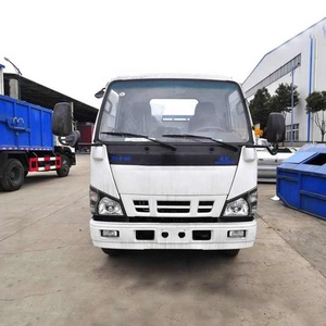 Factory Price ISUZU 600P Swing Arm Garbage Truck 4X2 5cbm Skip Loader <b>Refuse</b> Collector Garbage Truck for Sale - Product Image 2