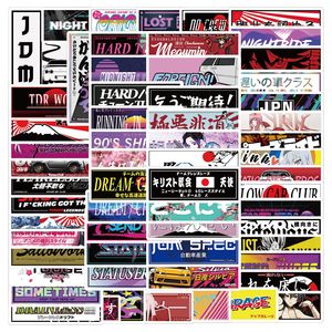66Pcs Personality Japan <span class=keywords><strong>JDM</strong></span> Graffiti adesivi impermeabili per Laptop Bottle Car moto Racing Car Decal Sticker - Product Image 1