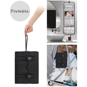 Trousse de Toilette de Voyage Imperméable en Tissu Oxford pour Hommes et Femmes – Rangement pour Articles de Rasage et Maquillage - Product Image 2