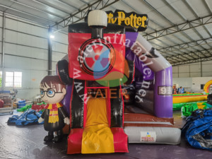 Castillo Inflable de Cartón con Impresión Digital, Fabricado en China, Casa de Brinco Inflable con Tobogán para Jardín - Product Image 1