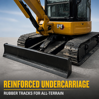 Mini-excavatrice CAT 303.5 d'occasion à faible entretien, moteur mécanique Euro 2, 3,5 tonnes